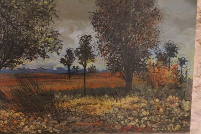 Jean BURKHALTER (1895-1982), Paysage champêtre...