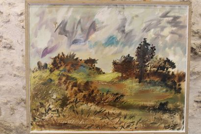 Jean BURKHALTER (1895-1982), [LIMOUSIN] Paysage...