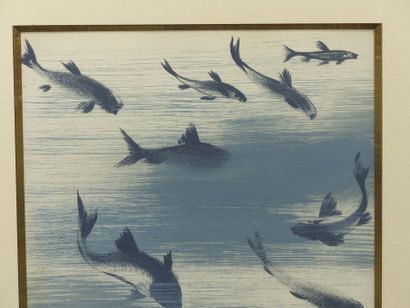 Jean BURKHALTER (1895-1982), Carpes Koï,...