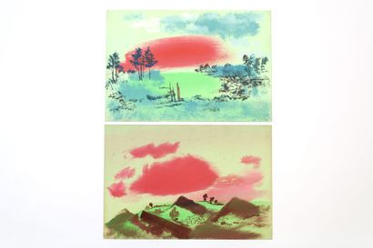 Jean BURKHALTER (1895-1982), Landscapes in...