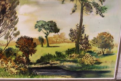 Jean BURKHALTER (1895-1982) [VENDEE], Landscape,...