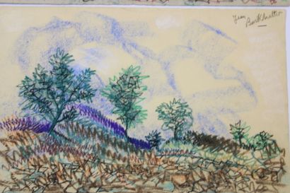 Jean BURKHALTER (1895-1982) , Landscapes,...