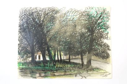 Jean BURKHALTER (1895-1982), [BRUGES], Etude...