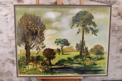 Jean BURKHALTER (1895-1982) [VENDEE], Landscape,...