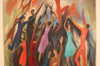 Jean BURKHALTER (1895-1982). La danse, Large...