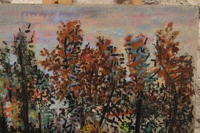 Jean BURKHALTER (1895-1982),La Forêt en automne,...