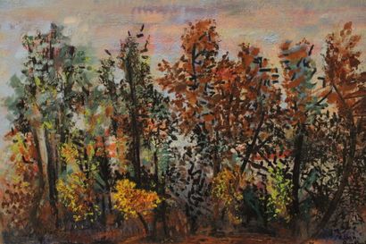 Jean BURKHALTER (1895-1982),La Forêt en automne,...