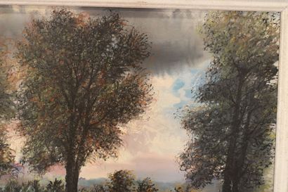 Jean BURKHALTER (1895-1982) , Paysage, Large...