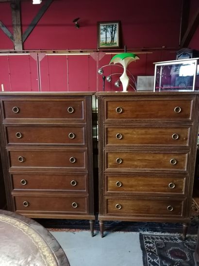 
Ensemble de 3 commodes à 5 tiroirs, style...