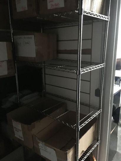 Lot de 6 grands meubles à étagères rangement/stock...