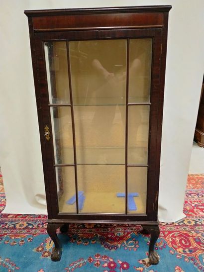 Vitrine ouvrant à une porte, côtés en verre,...