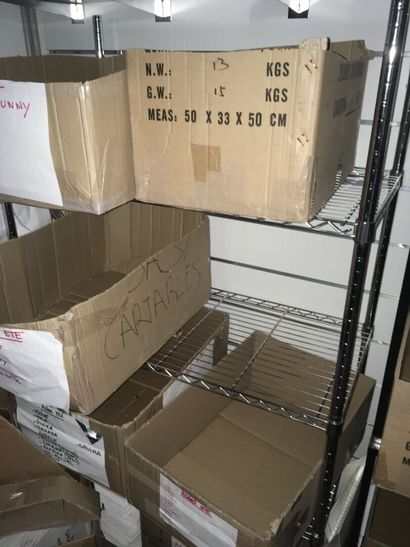 Lot de 6 grands meubles à étagères rangement/stock...