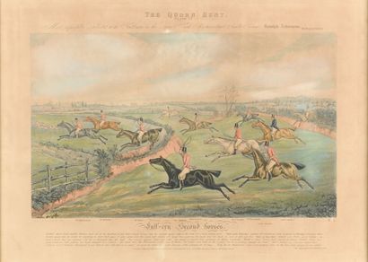 Suite de six gravures Anglaises XIXème 