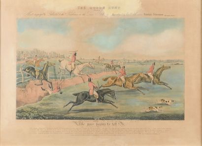 Suite de six gravures Anglaises XIXème 