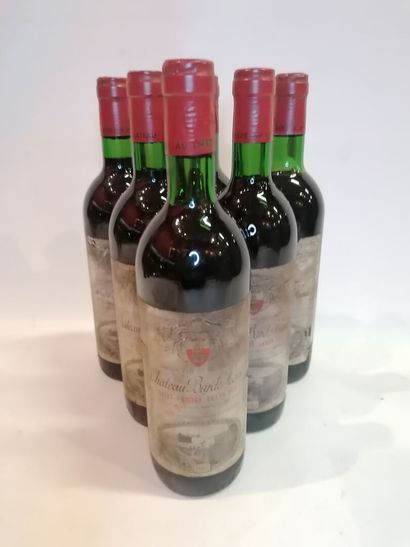 
6 bottles Château Barde 1982 (sold as is...