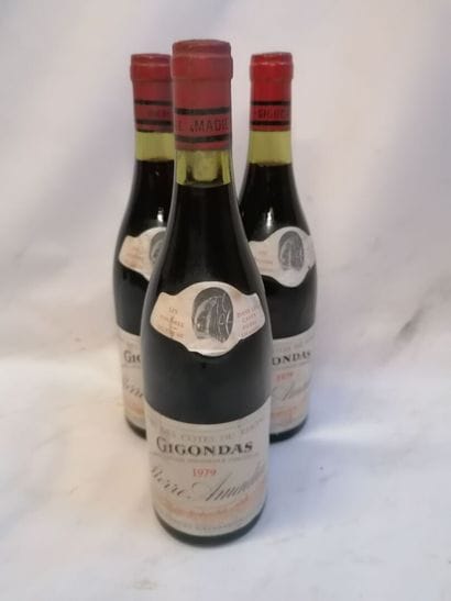 
3 Bottles Gigondas Pierre Amadieu Cotes...