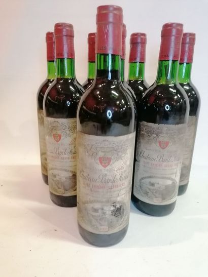 
8 bottles Château Barde 1982 (sold as is...