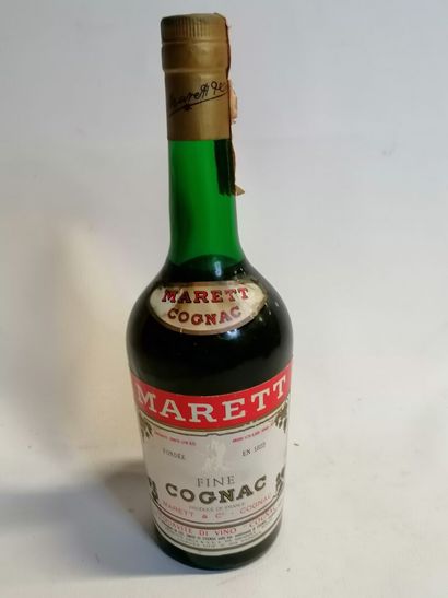 
COGNAC. MARETT 70cl (sold as is without...