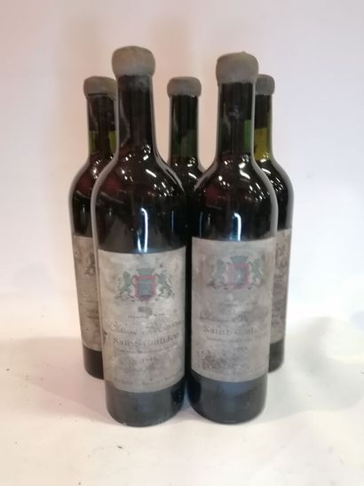 
5 bottles, Château Bezineau Saint Emilion,...