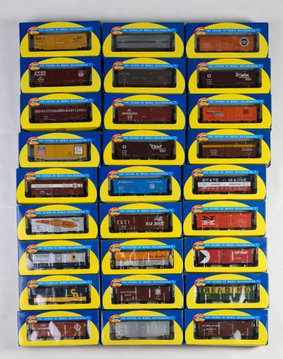 
ATHEARN

27 Wagons de marchandises divers...
