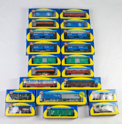 
ATHEARN

20 wagons panachés BO(sans garantie...