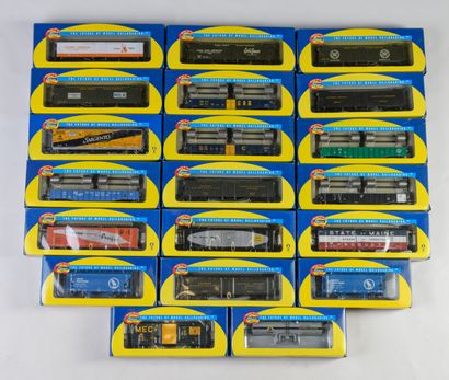 
ATHEARN

20 wagons de marchandises divers...