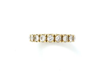 FRED

American wedding ring in gold 750 thousandths,...