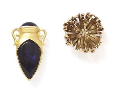 Chr. DIOR

Broche en métal doré stylisant...