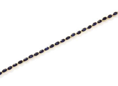 
Bracelet articulated gold bracelet 585 thousandths,...