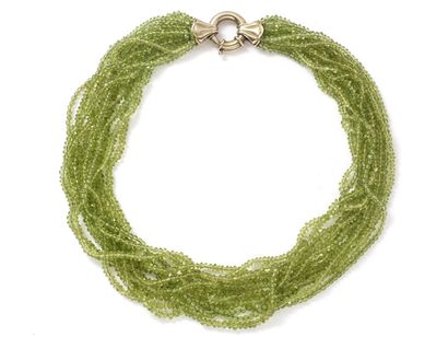Necklace composed of a twist of pearls of...
