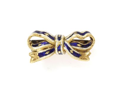 Brooch in gold 750 thousandth, stylizing...