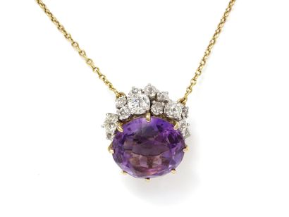 Necklace 2 tones of gold 750 thousandths...