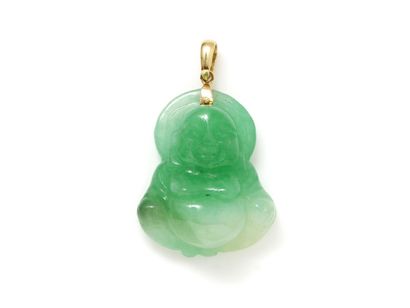 Pendant in gold 750 thousandth, holding a...