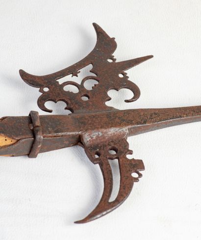 Halberd head, forged steel, probably 17th...