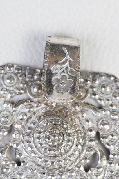 A pair of cape clasps, 19th century, richly...