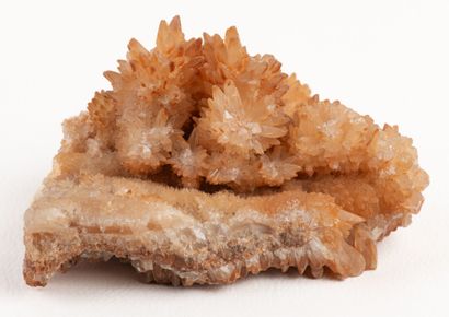 Calcite in elegant balls bristling with sharp...