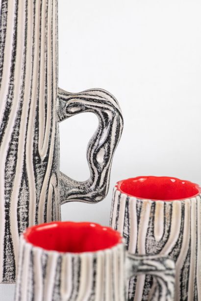 Pol CHAMBOST (1906-1983) A ceramic orangeade...