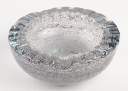 Daum Nancy. Crystal ashtray. Signature on...