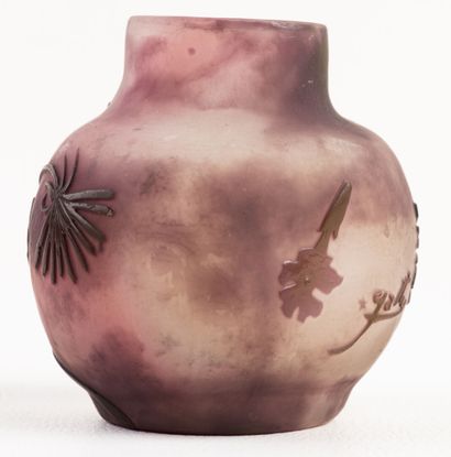 GALLE, small multi-layered glass vase with...