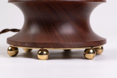 Nicolas AUBAGAC. Table lamp in rosewood,...