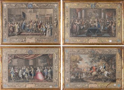 A series of four engravings on the theme...