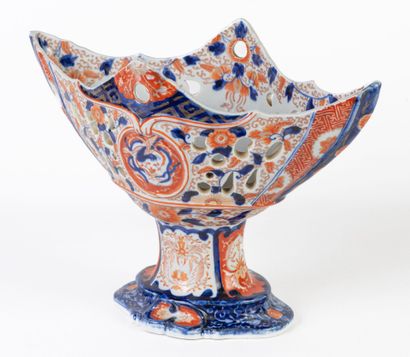 JAPAN, 20th, Imari, porcelain pedestal bowl....