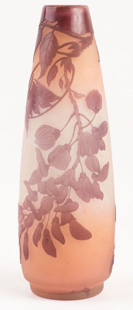GALLE, Multi-layered glass soliflore vase...