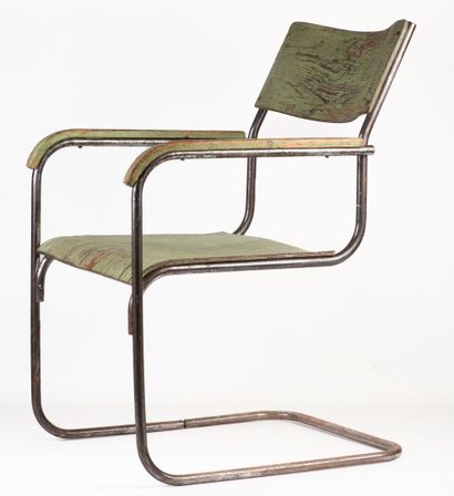 In the Bauhaus spirit, 1930 tubular chair,...