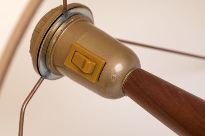 Nicolas AUBAGAC. Table lamp in rosewood,...