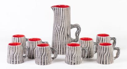 Pol CHAMBOST (1906-1983) A ceramic orangeade...