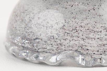 Daum Nancy. Crystal ashtray. Signature on...