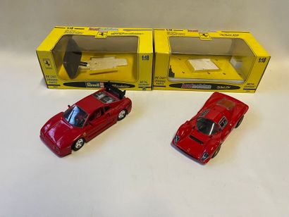 lot de 2 FERRARI à l'échelle 1/18eme de marque...