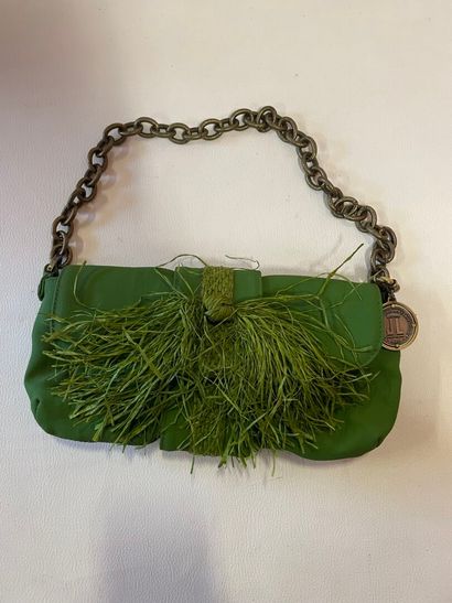 Un sac LANVIN vintage avec son miroir intérieur,...