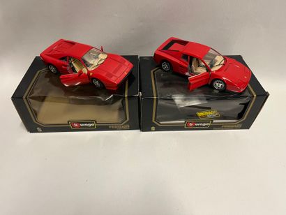 lot de 2 FERRARI à l'échelle 1/18eme de marque...